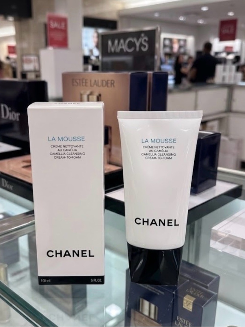 CHANEL LA MOUSSE CAMELIA CLEANSER CLEANSING CREAM-TO-FOAM AMAZING NEW IN BOX